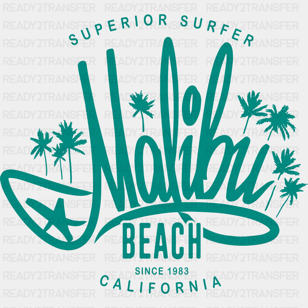 Superior Surfer, Malibu Beach - Surfing DTF Transfers ready2transfer