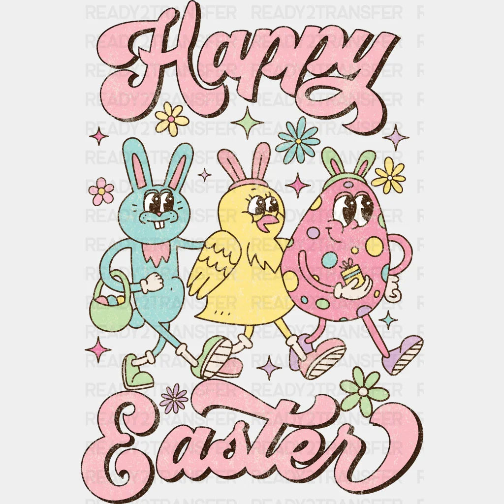 Sweet Happy Easter Design Easter DTF Transfer