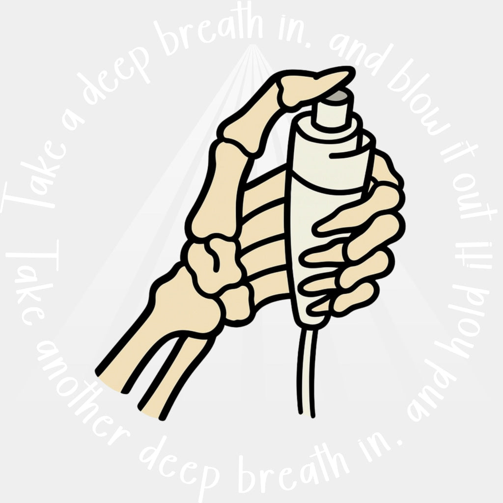 Take A Deep Breath In - Radiology DTF Transfers ready2transfer Light Color Design (See Imaging)