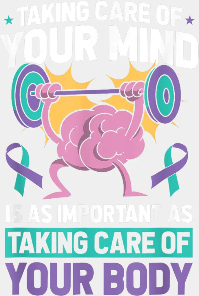Taking Care Of Your Mind - Suicide Awareness DTF Transfer Adult Unisex - S & M (10’’) / Light Color Design (See Imaging)