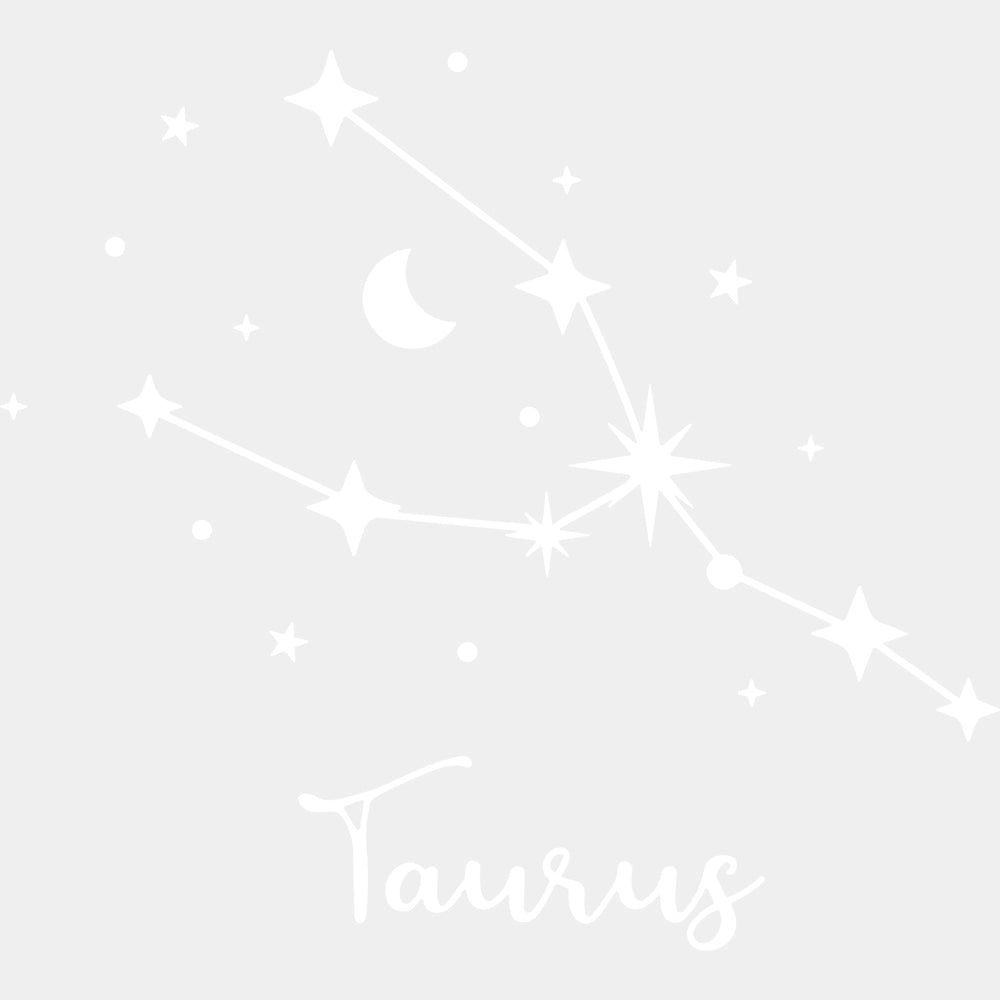 Taurus Constellations - Zodiacs & Horoscopes DTF Transfers - Adult Unisex - S & M (10’’) / Light Color Design (See