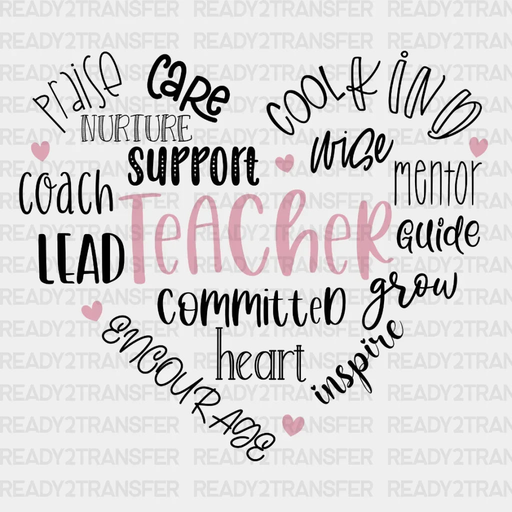 Teacher Feelings DTF Transfer ready2transfer