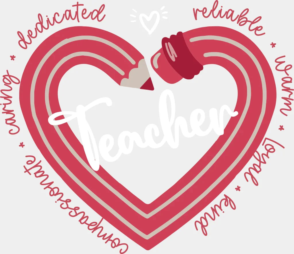Teacher Red Pencil Design Dtf Transfer
