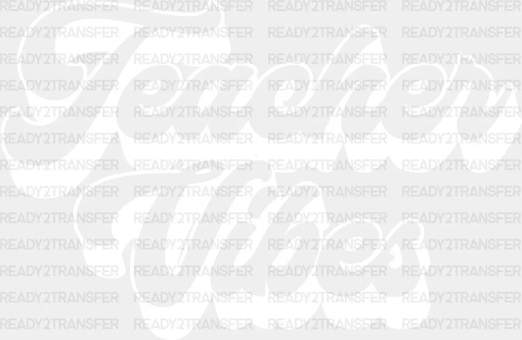 Teacher Vibes Design - Teachers Dtf Heat Transfer Adult Unisex S & M (10’’) / White
