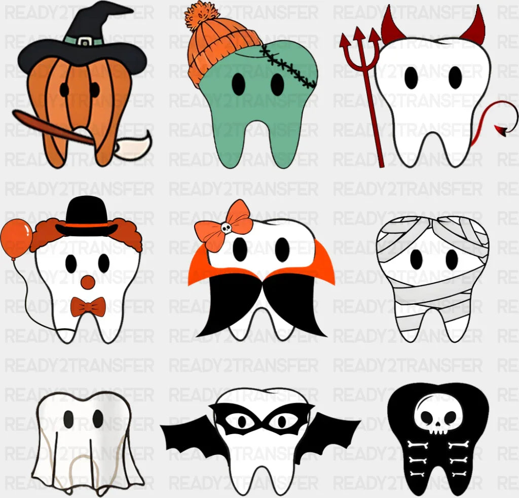 Teeth Halloween DTF Transfer