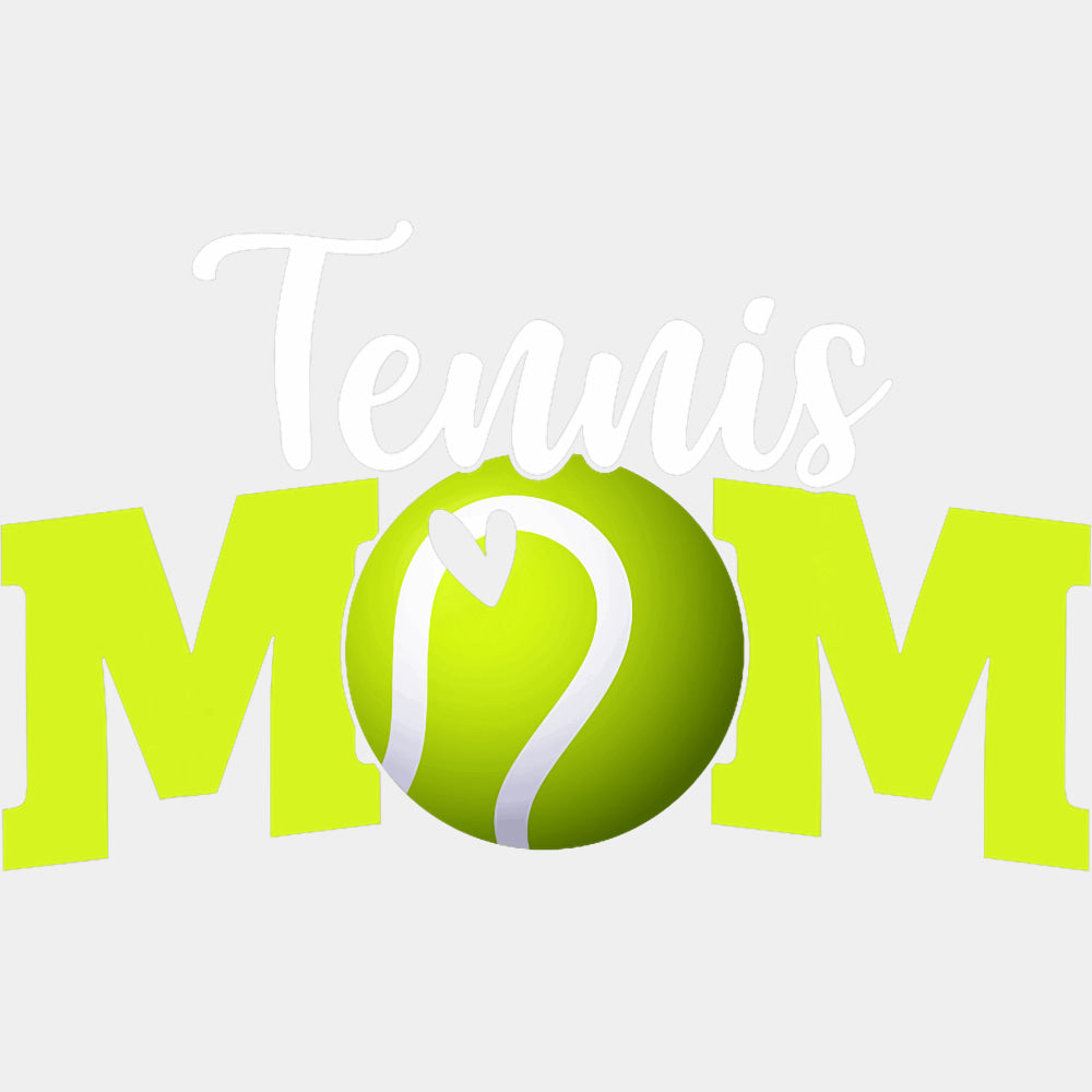 Tennis Mom, Heart - Tennis DTF Transfers ready2transfer Light Color Design (See Imaging)