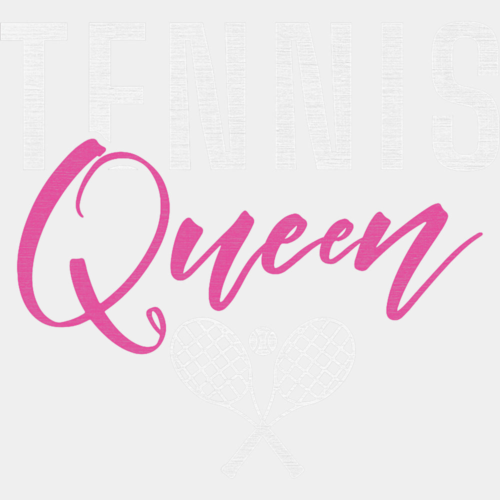 Tennis Queen, Pink Design - Tennis DTF Transfers ready2transfer Light Color Design (See Imaging)