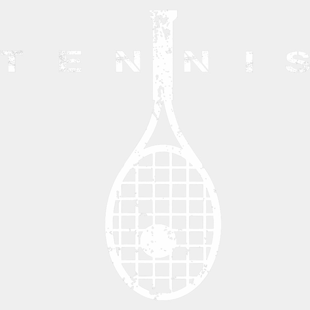 Tennis Racket B&W - Tennis DTF Transfers ready2transfer Light Color Design (See Imaging)