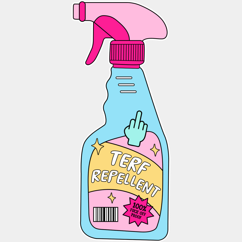 Terf Repellent - Transgender DTF Transfers ready2transfer Light Color Design (See Imaging)