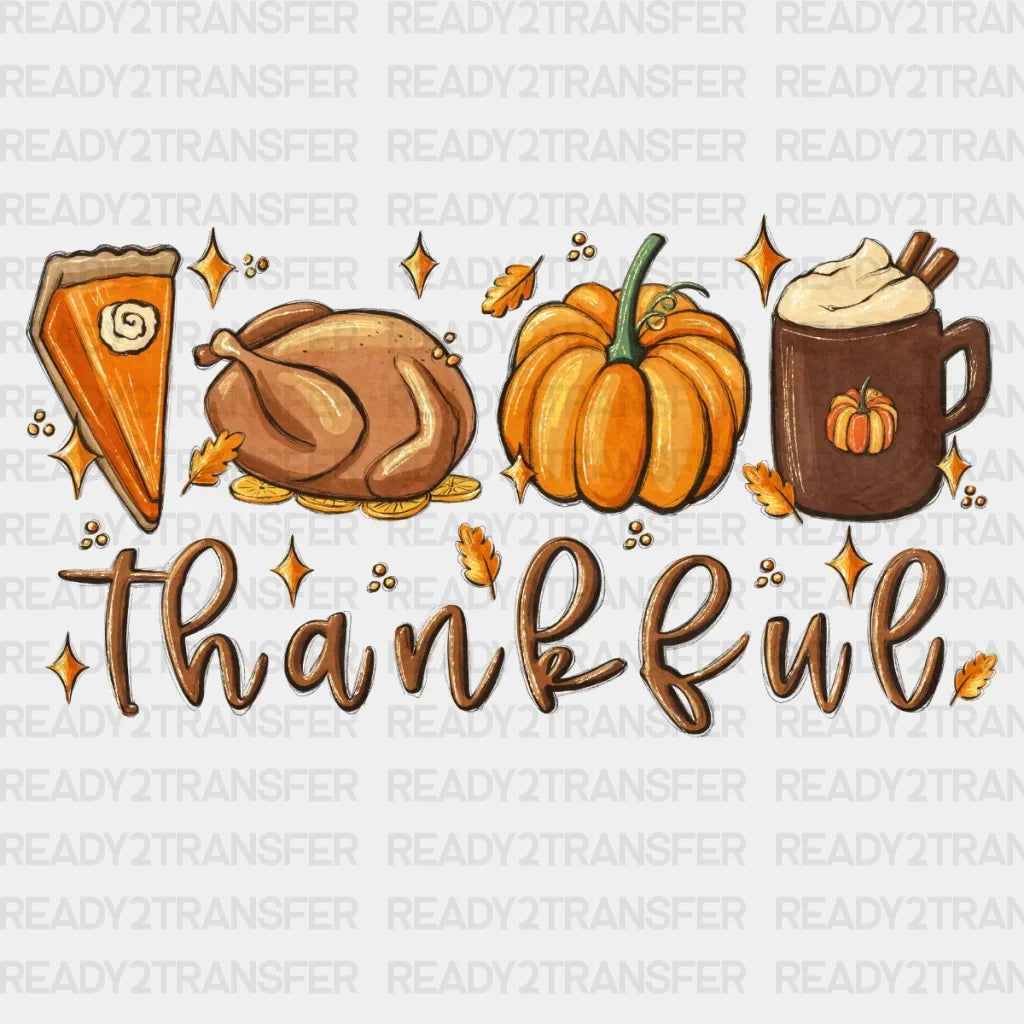 Thankful Pumpkin Spice DTF Transfer ready2transfer