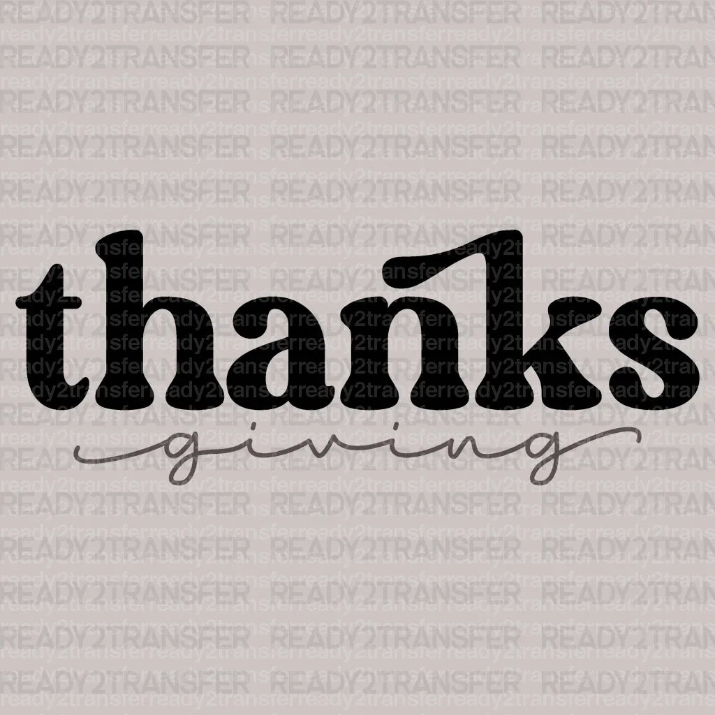 Thanks Giving DTF Transfer ready2transfer