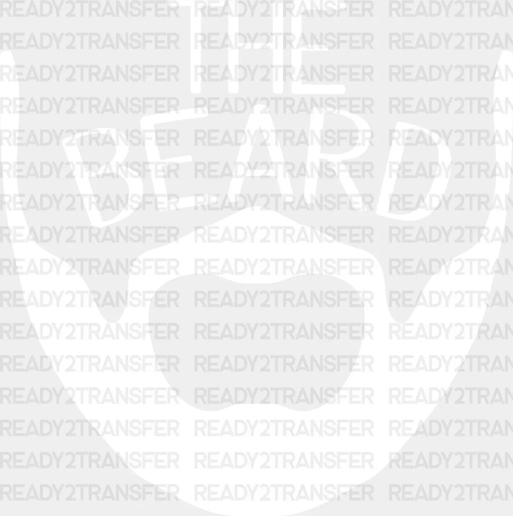 The Beard Father’s Day Dtf Transfer Adult Unisex - S & M (10’) / White