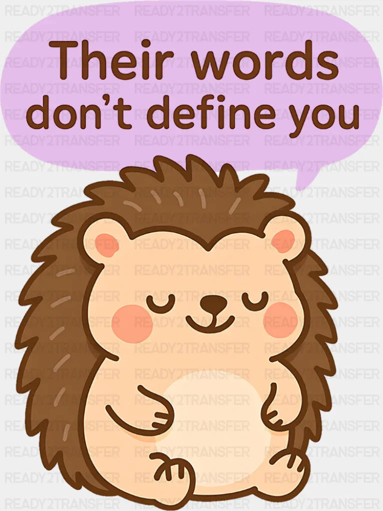 Their Words Don’t Define You - Minimal UV Sticker Permanent UV DTF Decal