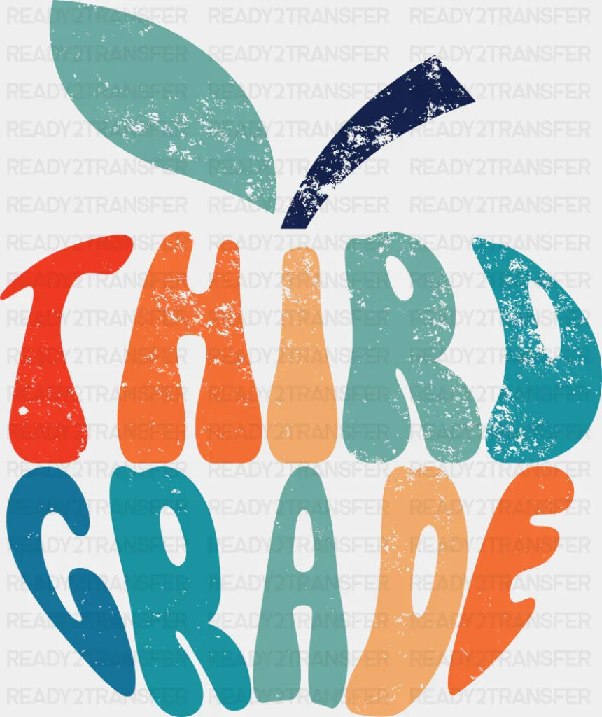 Third Grade - Back To School DTF Transfer ready2transfer