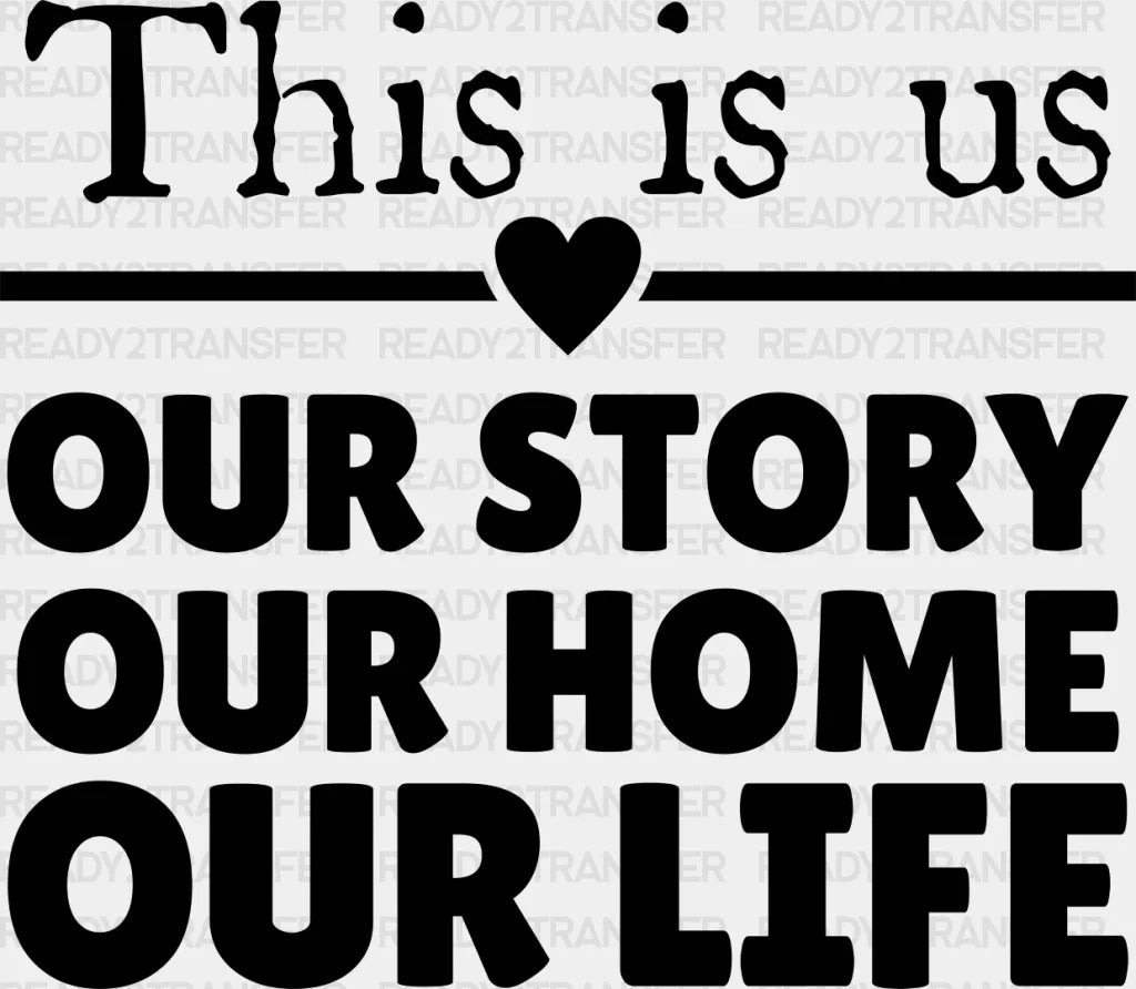 This Is Us - Family Reunion Dtf Heat Transfer Adult Unisex S & M (10ββ) / Dark Color Design