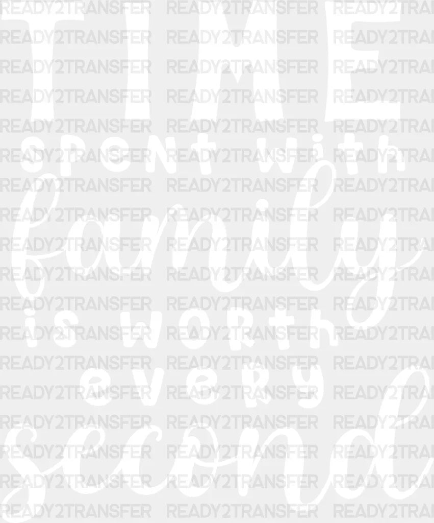 Time Spent With Family - Reunion Dtf Heat Transfer Adult Unisex S & M (10’’) / Light Color