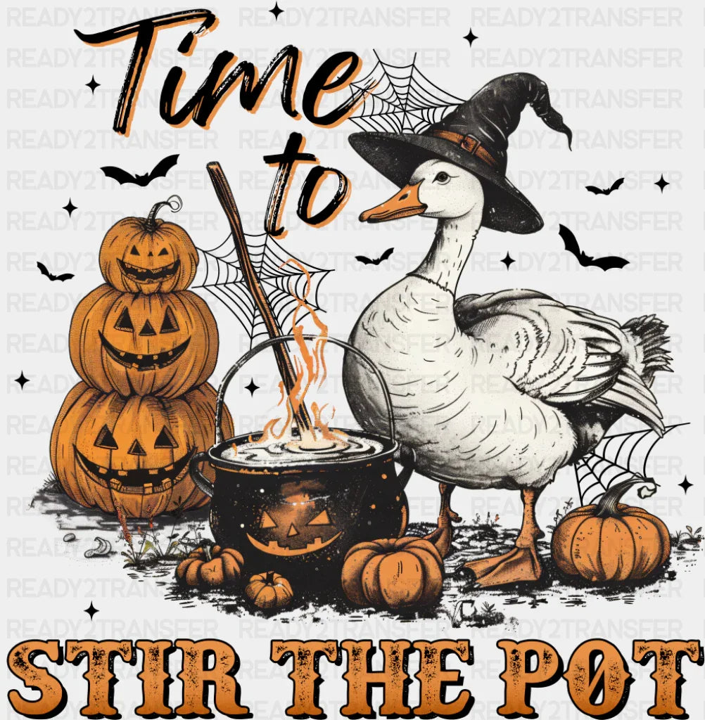Time To Treat Stir The Pot - Halloween DTF Transfer ready2transfer