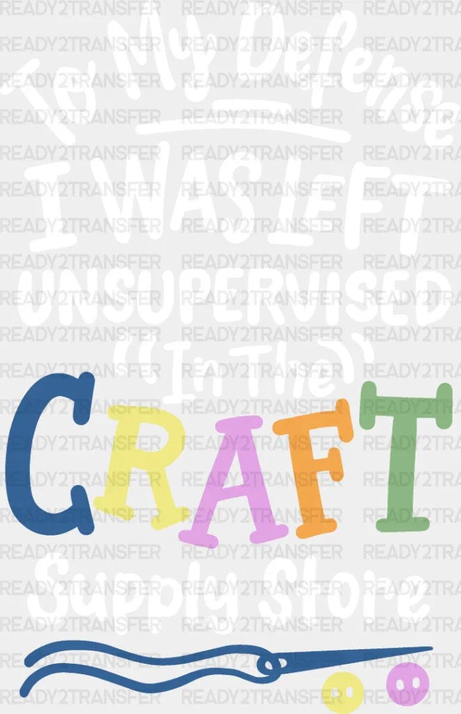 To My Defense - Crafting Dtf Heat Transfer Adult Unisex S & M (10’’) / Light Color Design (See