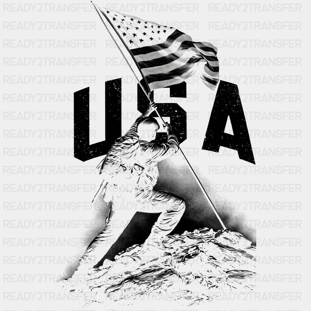 USA B&W - Army DTF Transfers - Adult Unisex - S & M (10’’) / Dark Color Design (See Imaging)