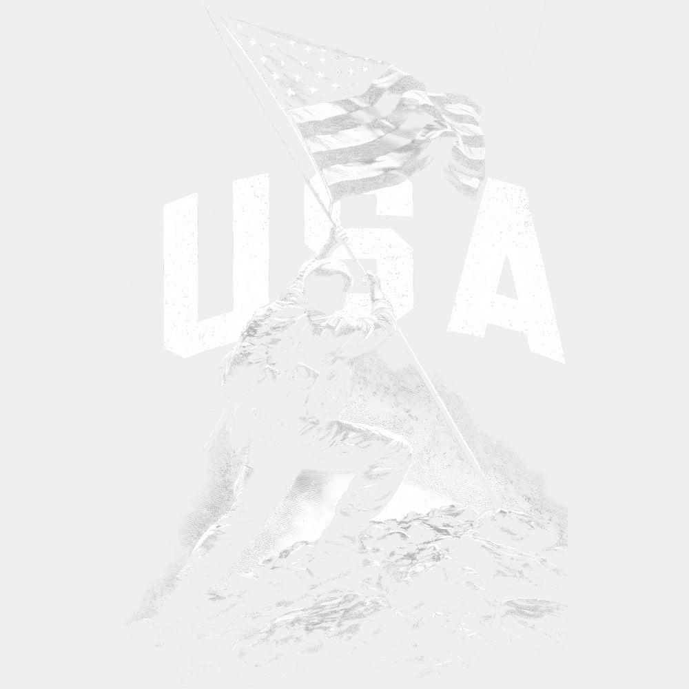USA B&W - Army DTF Transfers - Adult Unisex - S & M (10’’) / Light Color Design (See Imaging)