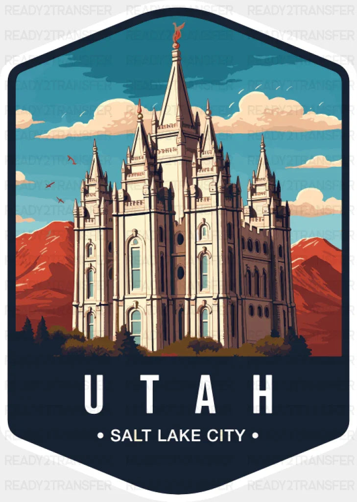 Utah Salt Lake City - States & Cities DTF Transfer