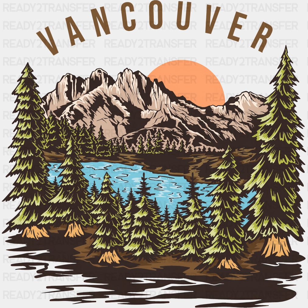 Vancouver - Hiking DTF Transfers ready2transfer Dark Color Design (See Imaging)