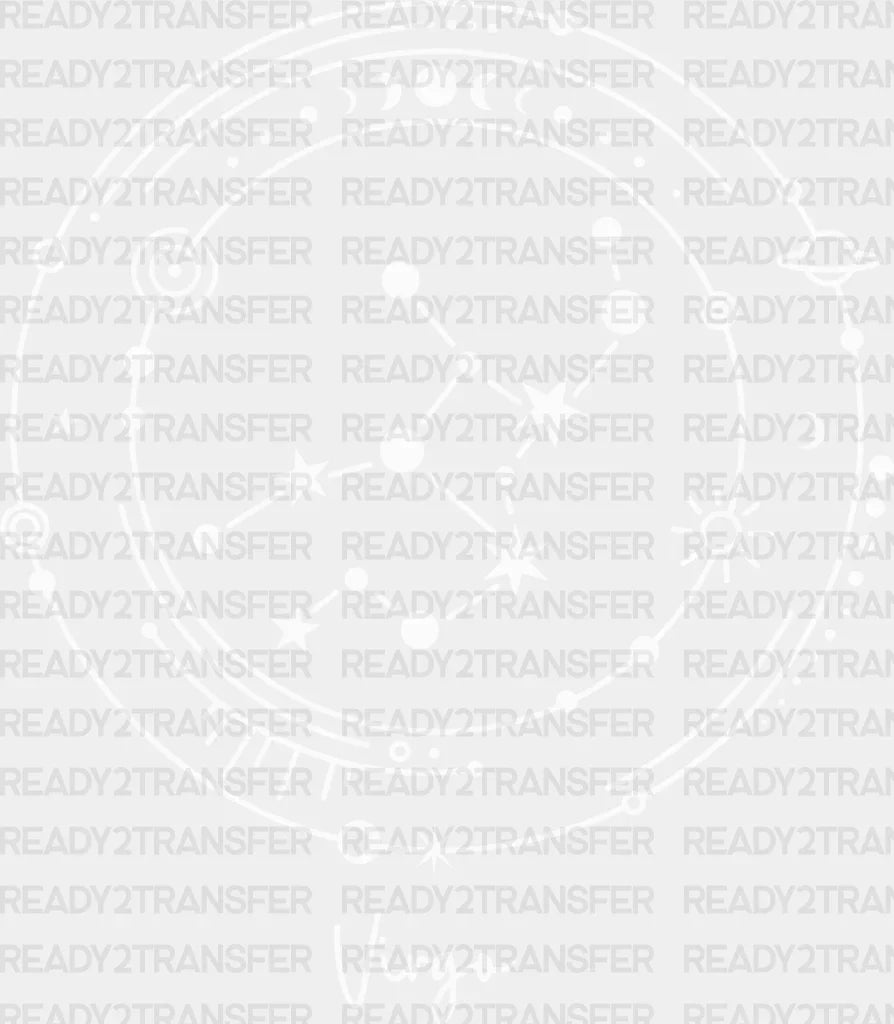 Virgo Constellation Design - Zodiac Dtf Transfer Adult Unisex S & M (10’’) / Light Color (See