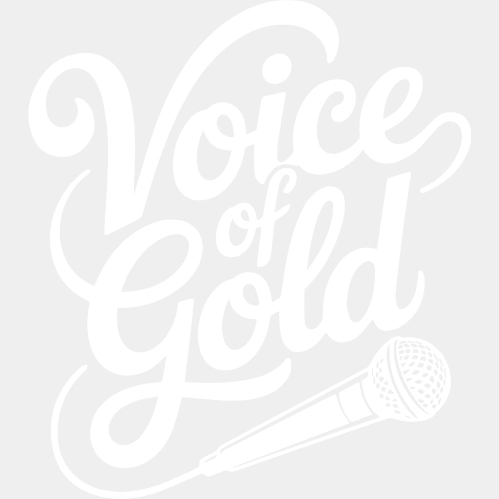 Voice Of Gold - Music DTF Transfers ready2transfer Light Color Design (See Imaging)