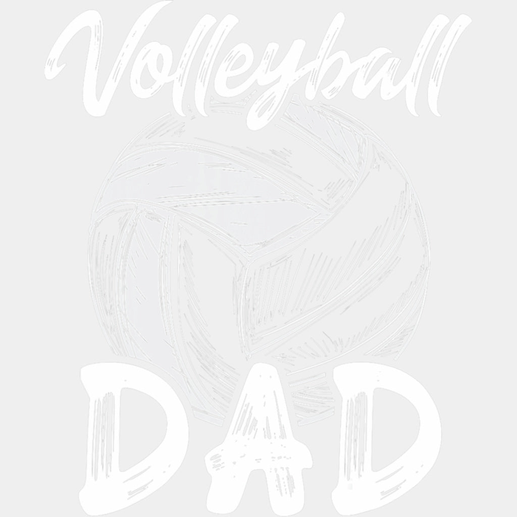 Volleyball Dad B&W Design - Volleyball DTF Transfers ready2transfer Light Color Design (See Imaging)