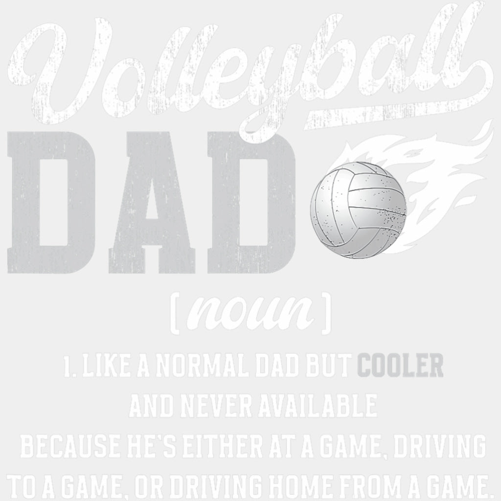 Volleyball Dad Definition - Volleyball DTF Transfers ready2transfer Light Color Design (See Imaging)