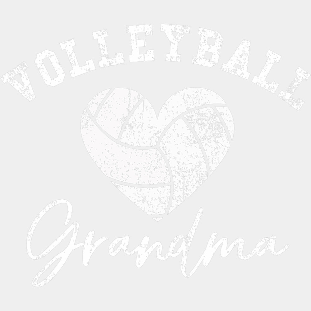 Volleyball Grandma, Volleyball Heart - Volleyball DTF Transfers ready2transfer Light Color Design (See Imaging)