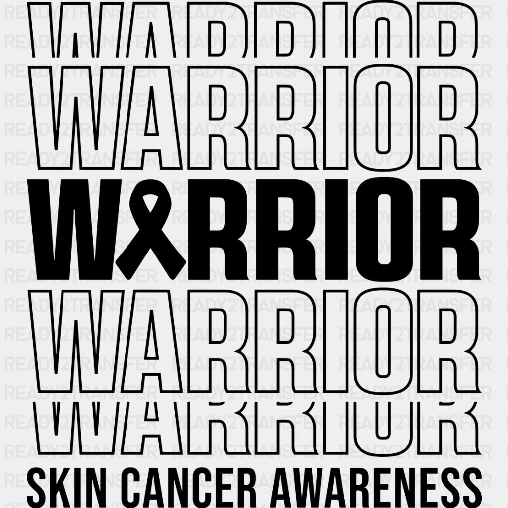 Warrior - Melanoma DTF Transfers - Adult Unisex - S & M (10’’) / Dark Color Design (See Imaging)