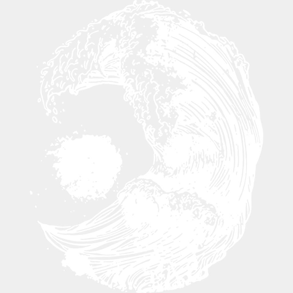Wave B&W - Surfing DTF Transfers ready2transfer Light Color Design (See Imaging)