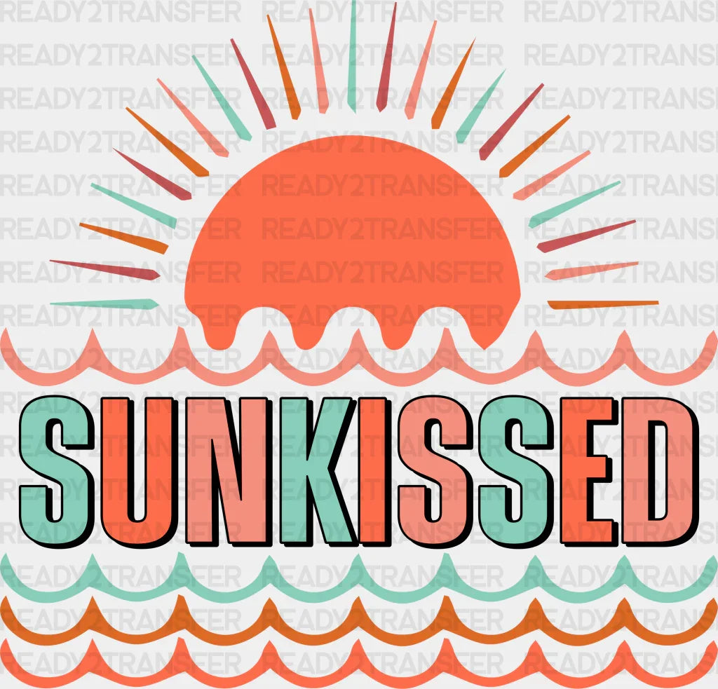 Waves Sunrise Sunkissed Summer Dtf Transfer