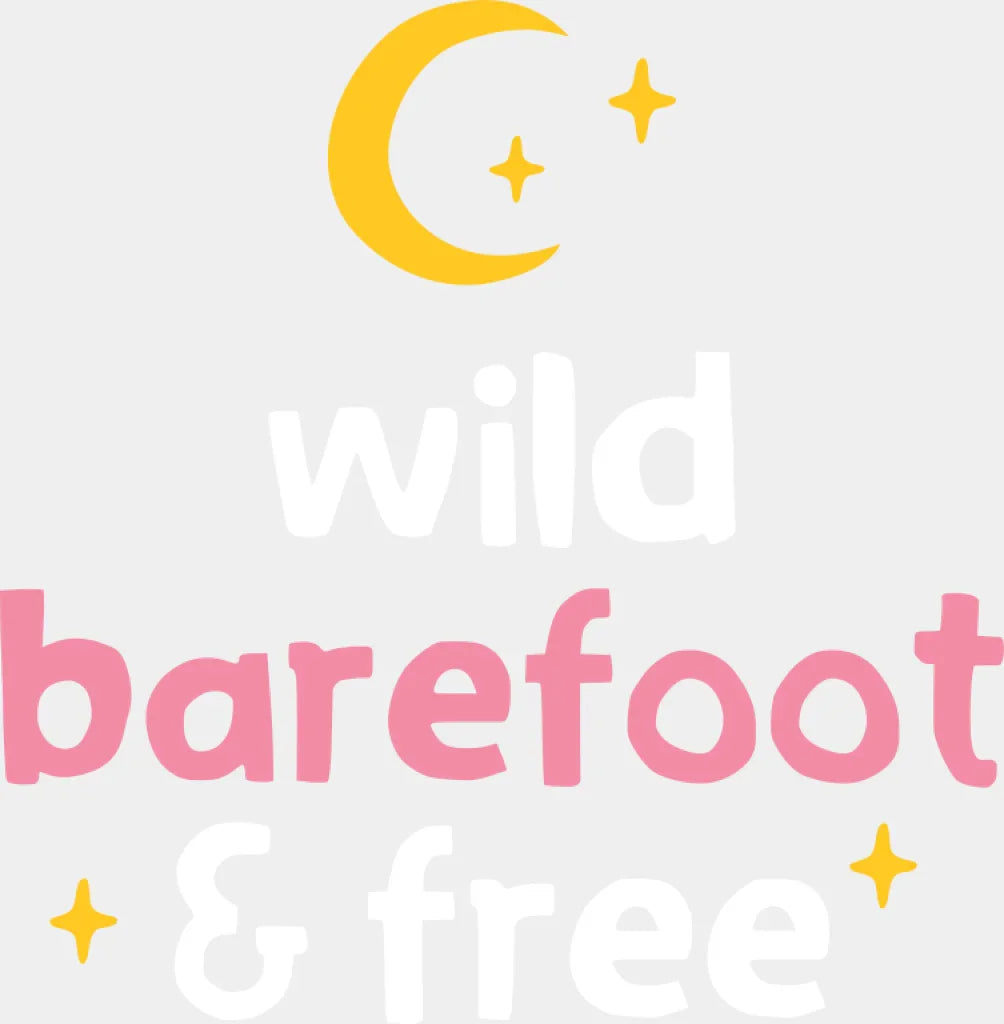 Wild Barefoot & Free - Yoga DTF Transfer Adult Unisex - S & M (10’’) / Light Color Design (See Imaging)