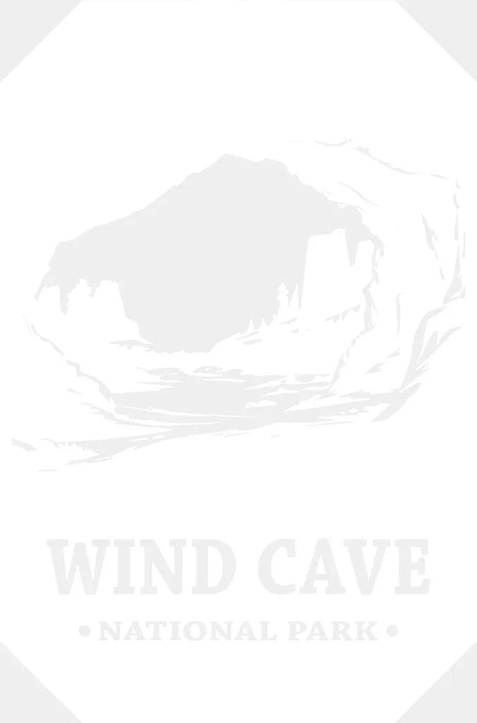 Wind Cave National Park Design - Parks Dtf Transfers Adult Unisex S & M (10’) / White