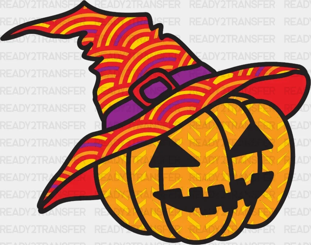 WITCH HAT PUMPKIN DTF Transfer ready2transfer