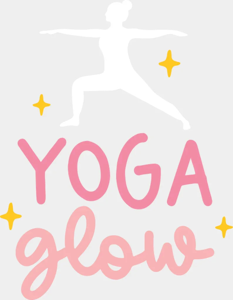 Yoga Glow - Yoga DTF Transfer Adult Unisex - S & M (10’’) / Light Color Design (See Imaging)
