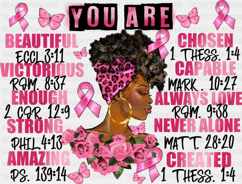 You Are - Faith DTF Transfer Adult Unisex - S & M (10’’) / Dark Color Design (See Imaging)