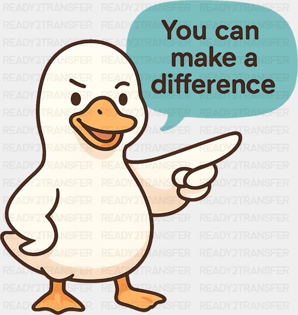 You Can Make A Difference - Minimal UV Sticker Permanent UV DTF Decal