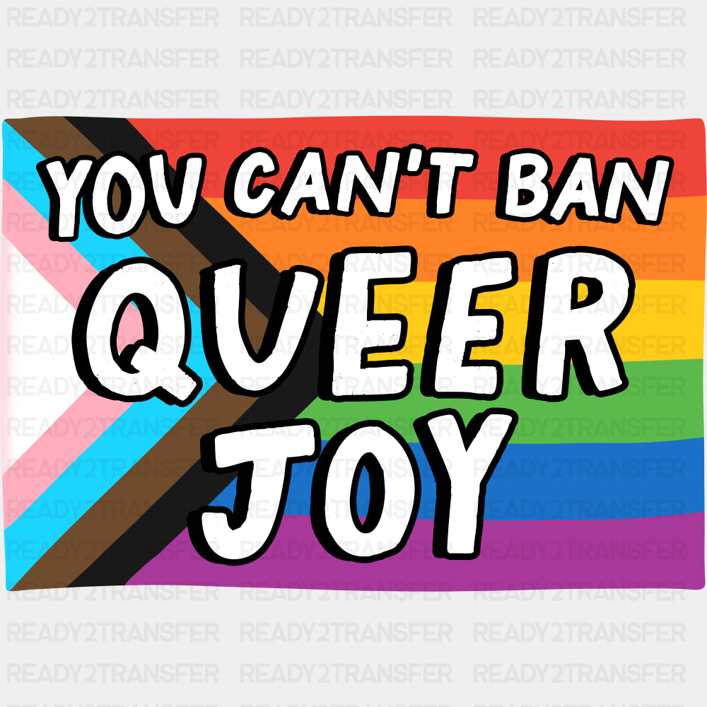 You Can't Ban Queer Joy - Transgender DTF Transfers ready2transfer