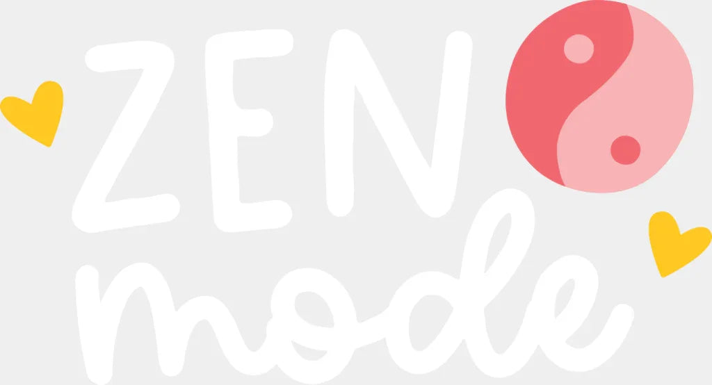 Zen Mode - Yoga DTF Transfer Adult Unisex - S & M (10’’) / Light Color Design (See Imaging)