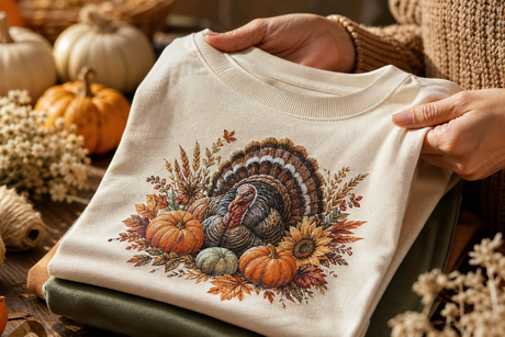 How to Easily Create Unique Thanksgiving Apparel with DTF Transfers