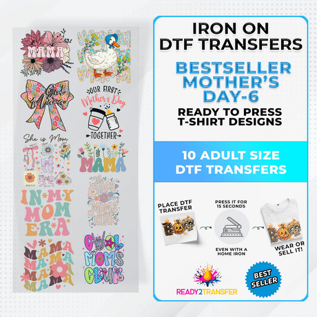 Premade DTF Gang Sheets - Ready2Transfer