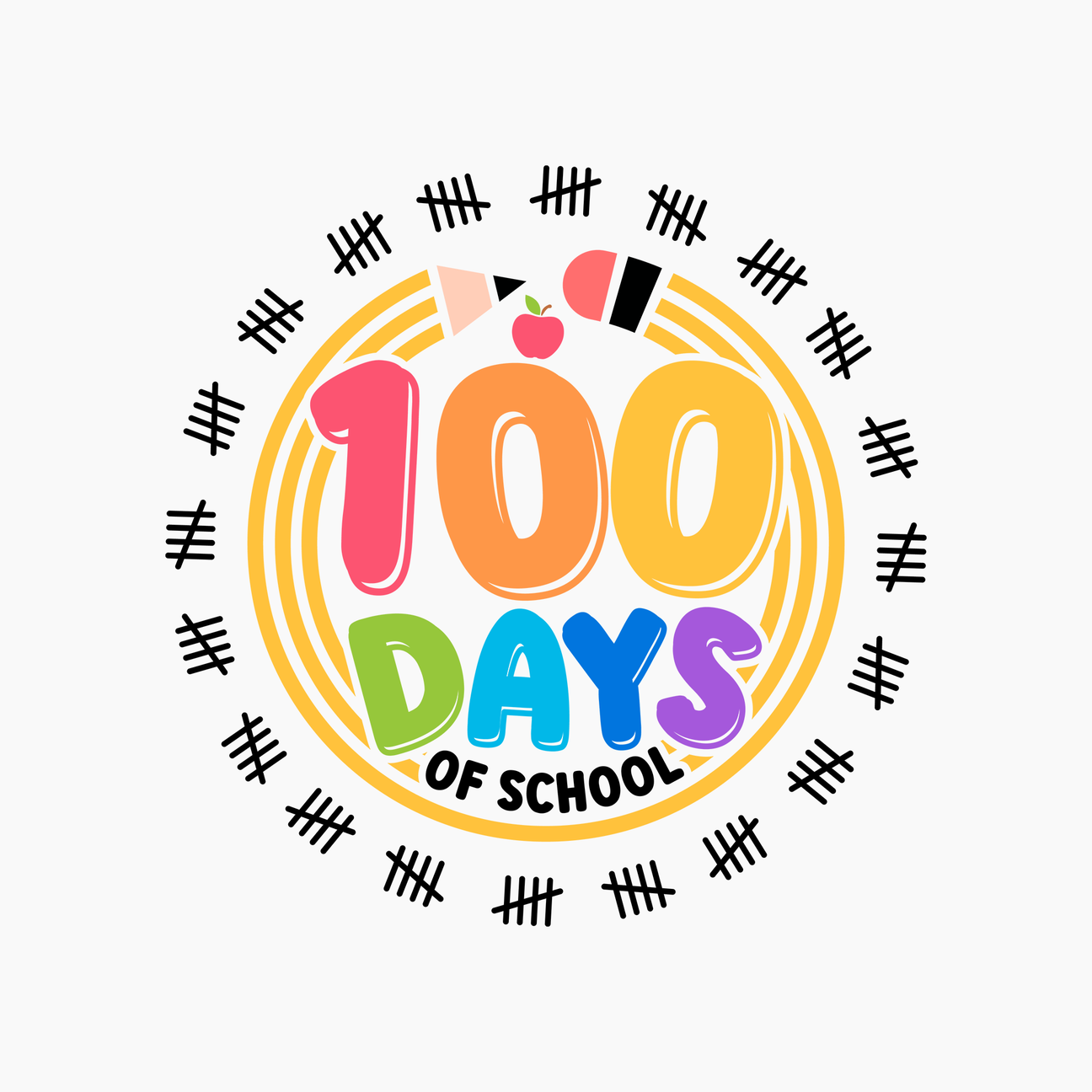 100 Days of School DTF Transfers - Ready2Transfer