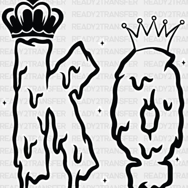 King-Queen DTF Transfers