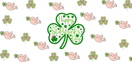 St Patrick Cup Wrap UV DTF Stickers