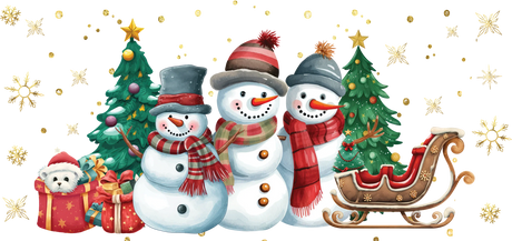 Winter UV DTF Cup Wrap Stickers