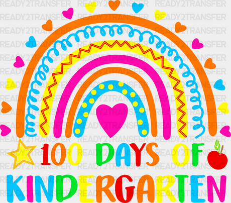 100 Days Of Kindergarten Dtf Transfer