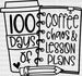100 Days Of Lesson Plans DTF Transfer ready2transfer Black